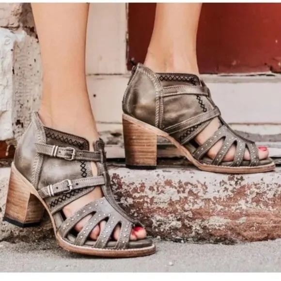 🚫SOLD! •BRAND NEW! |•FREEBIRD🦅BY STEVEN•| Connor Sandal Bootie Distressed Leathe - Picture 16 of 16